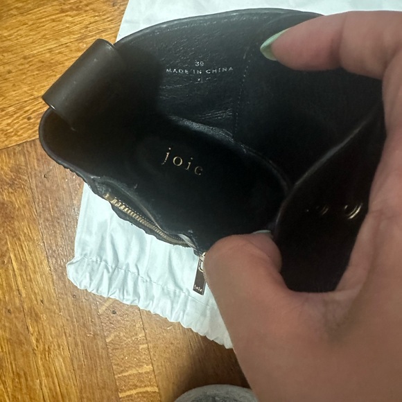 Joie: Raster Block-Heel Leather Combat Boots Size 8.5/39 - Picture 7 of 7